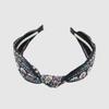 LALA Bohemian Imported Lace Hairband - Dark Blue