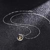 New Fashion Cute Rabbit Moon 925 Sterling Silver Cartoon Sweet Animal Clavicle Chain Pendant Necklaces TYB179