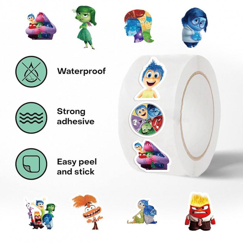 500pcs Inside Out Cartoon Stickers Greeting Card Label Packaging Sealing Stickers Toys Gift Creative Diy Journal Notebook Decor