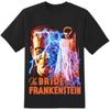 T-shirt Homme Rock Rebel Bride de Frankenstein Affiche Noir