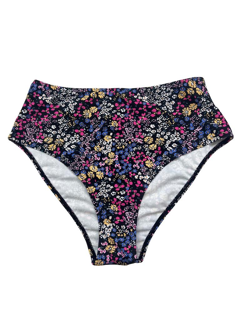 2026 Plus Size European & American Digital Print Skirted Bikini with Tummy Control & Slimming Split Design