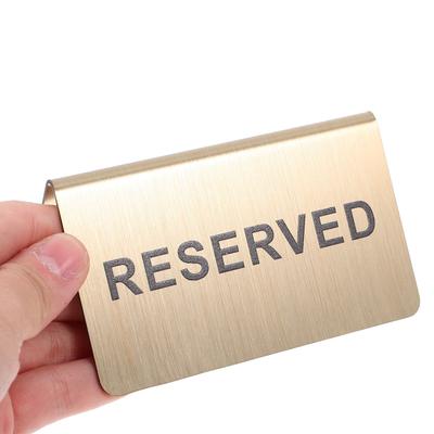 Metall Tisch Sitzreservierungsschild für Hochzeitsbankett Kirche Restaurant Hotel Dekoration Reserviert Schild Reservierter Tisch