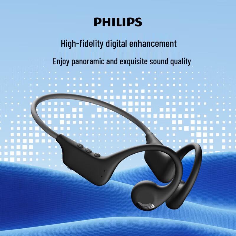 

Philips TAA1708 Bone Conduction Ear-clip Bluetooth Sports Headphones