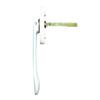 Folding Door Sword-Shaped Thin Handles Wide Compatibility Wide Application Security Casement Handle Gold