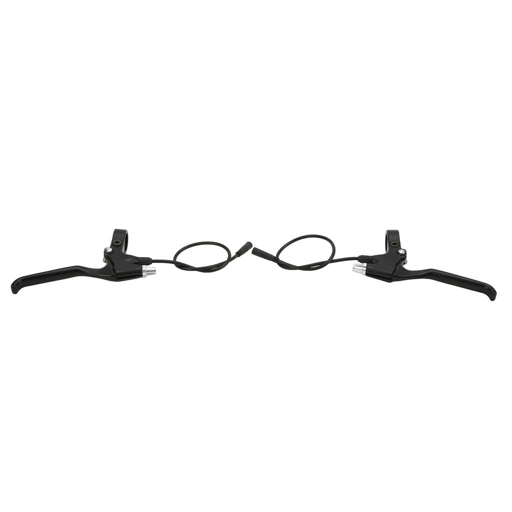 1Pair Electric Bike Brake Lever Aluminum Alloy Bicycle Brake Handle with Waterproof Plug