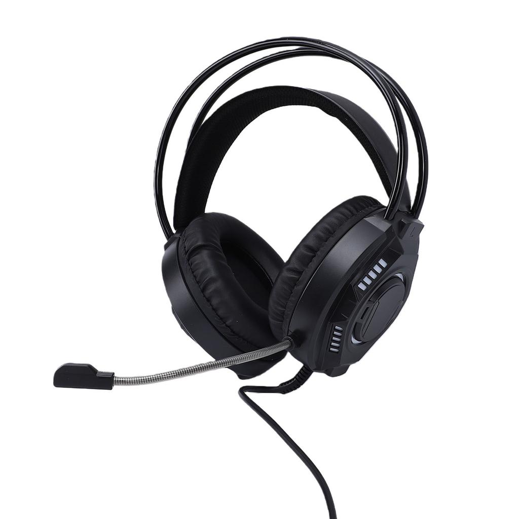 3.5mm Wired Gaming Headset 7.1 Surround Sound RGB Headphones with Noise Cancelling Mic 50mm Driver Unit Memory Foam