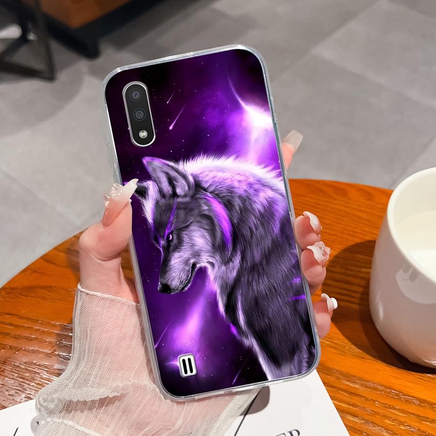 For Samsung F13 A9 C7 M31 M01 M10 Brilliant Starry Sky Pattern Phone Case Transparent TPU Advanced Anti Fingerprint Shell For Samsung Soft Back Covers