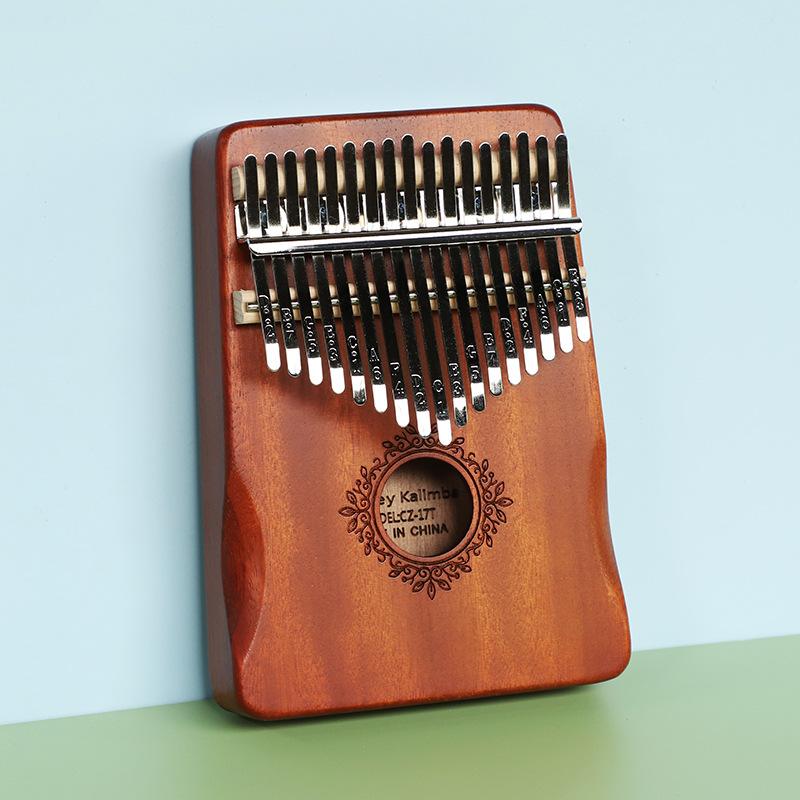 21 Toetsen Mahonie Kalimba 17 Toetsen Duimpiano Draagbare Vingerpiano Voor Beginner Mbira Cadeaus Voor VolwassenenKinderen