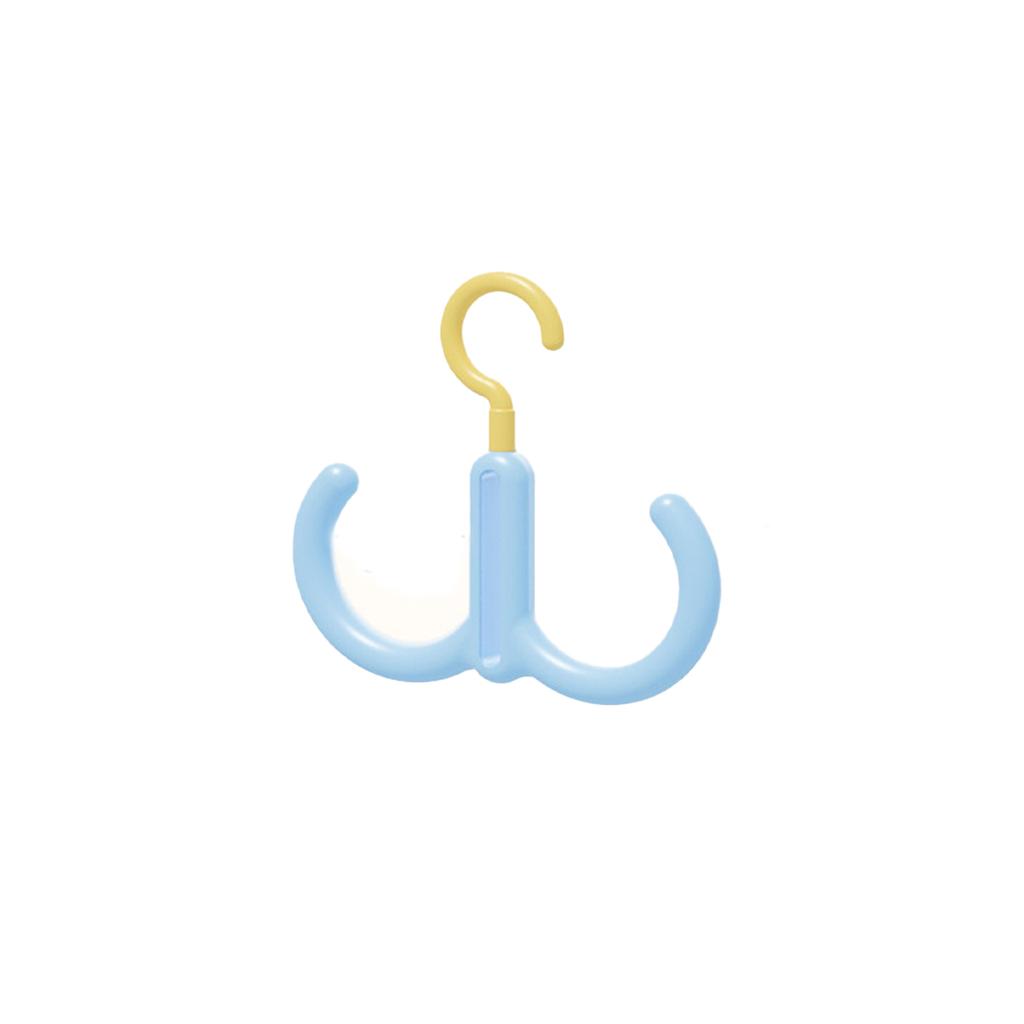 Multifunctional Rotating Clothes Hanger Portable Dopamine Hook Scarf Tie Display Organiser Rack Wardrobe Cap Handbag Holder
