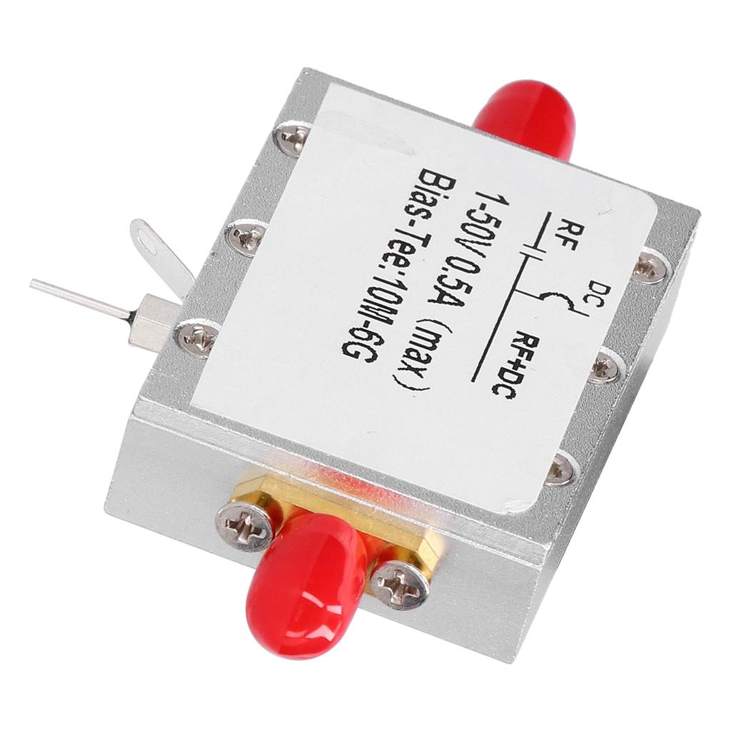 Bias Tee Module Coaxial Feed Low Insertion Loss RF DC Blocker Accessory 10MHz‑6GHz