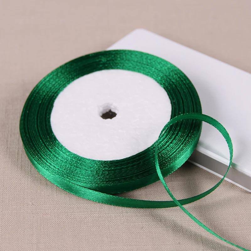 25Yards 6mm Silk Satin Ribbons for Crafts Bow Handmade Accessories for Clothing Accessories and Hats DJIY