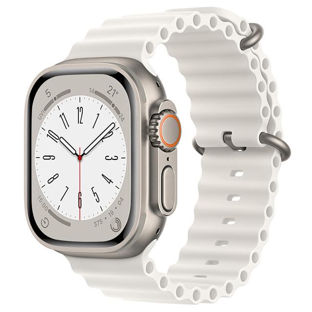 Bracelet océan pour Apple watch Ultra, en silicone, 49mm 44mm 45mm 40mm 41mm 42mm 38mm, iWatch série 7 6 5 4 3 2 1 se 8 Ultra 9