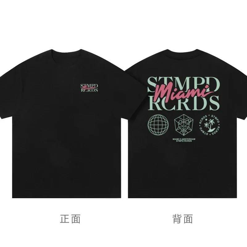 2025 Sommer Neue Mode Lässig Hochwertiges Bedrucktes Baumwoll Kurzarm Mode Lässig T-Shirt Unisex Große Größe
