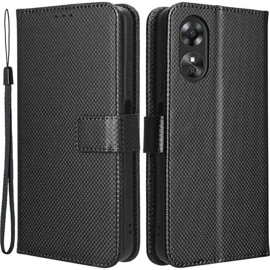 Flip Case for Oppo A17, Smart Magnet, Black