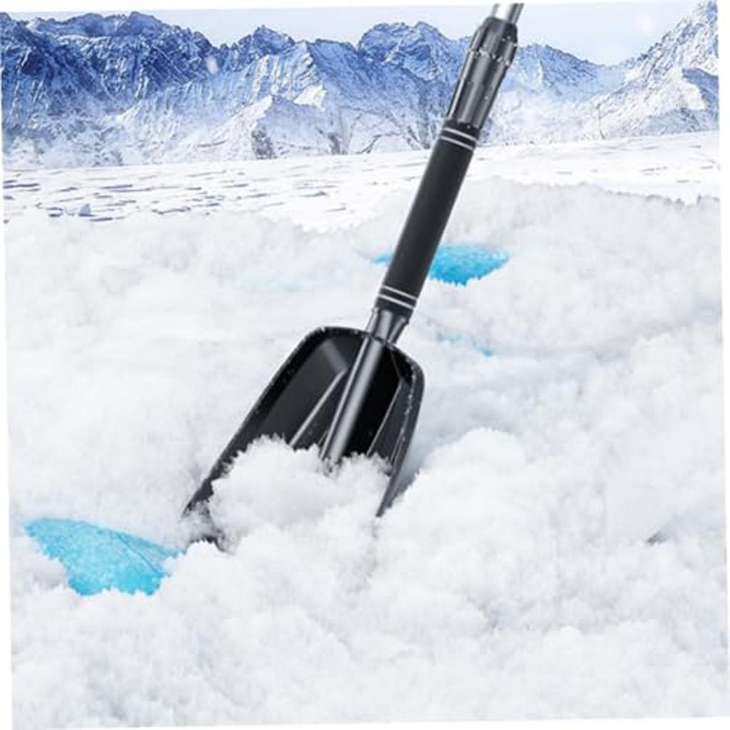 Abnehmbare Schneeschaufel für Fahrzeuge, verdickt und vergrößert, beschädigt Ihr Auto nicht beim Schneeschieben.