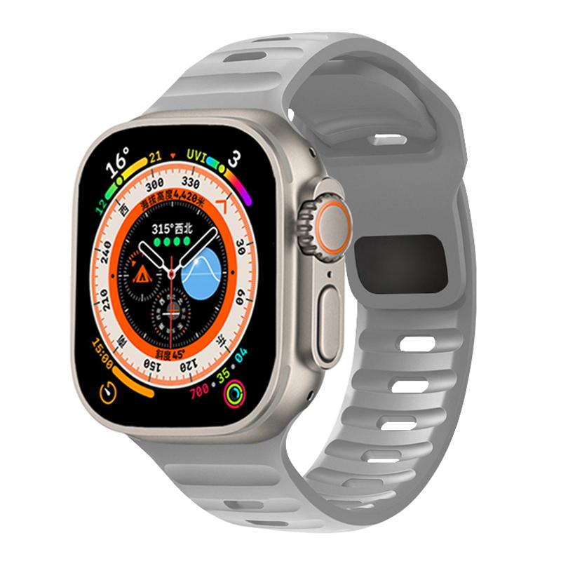 Silicone Strap For Apple Watch ultra Band 44mm 49mm 45mm 42mm 40mm 41mm 38mm sport correa bracelet iwatch Series 2 7 6 3 se 8 9