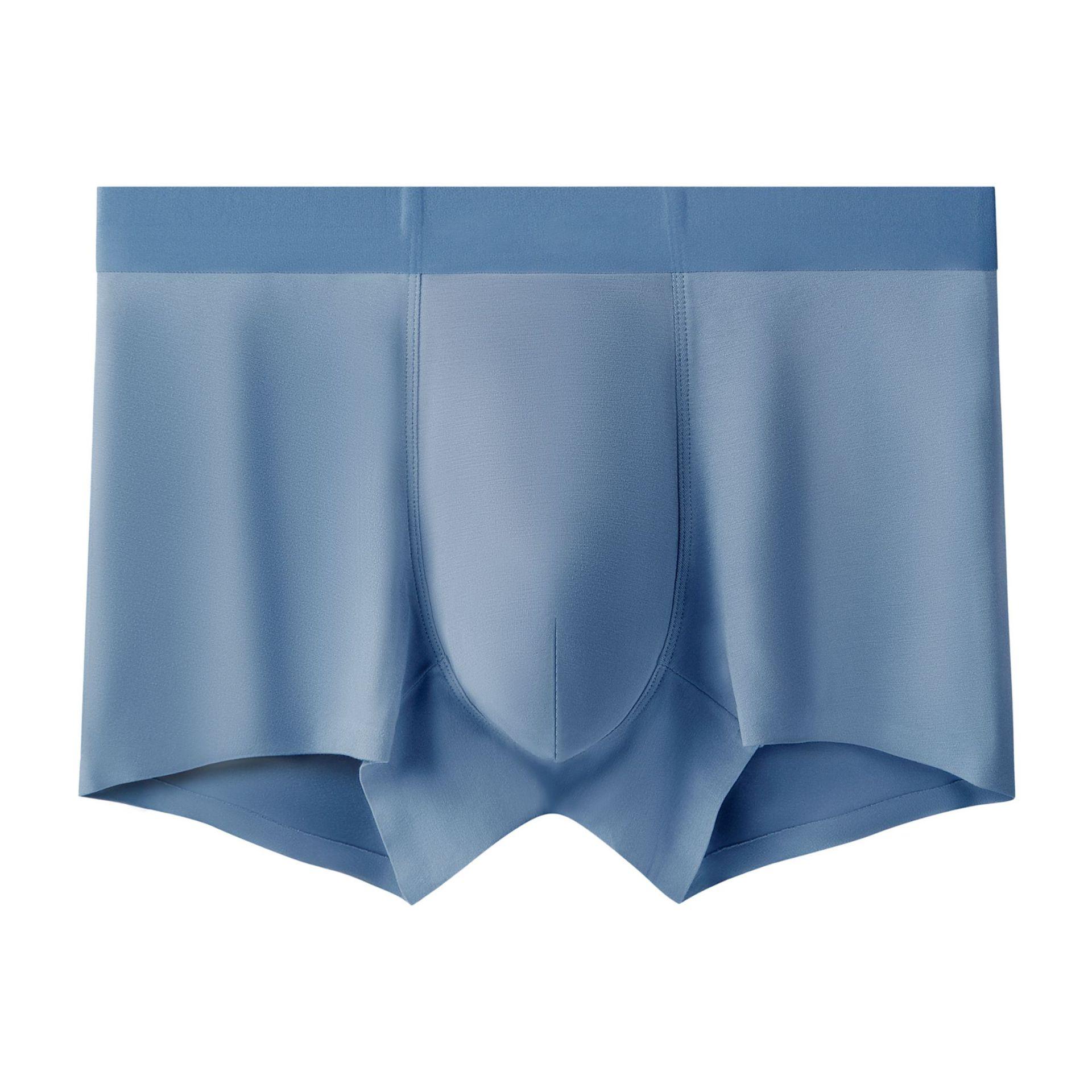 Plus Size Men s Summer Thin Pocket Breathable Non-mark Boxer Briefs L