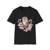 Floral Owl Unisex Softstyle T-Shirt, Cute T-Shirt, Animal Lovers Gift, Nature