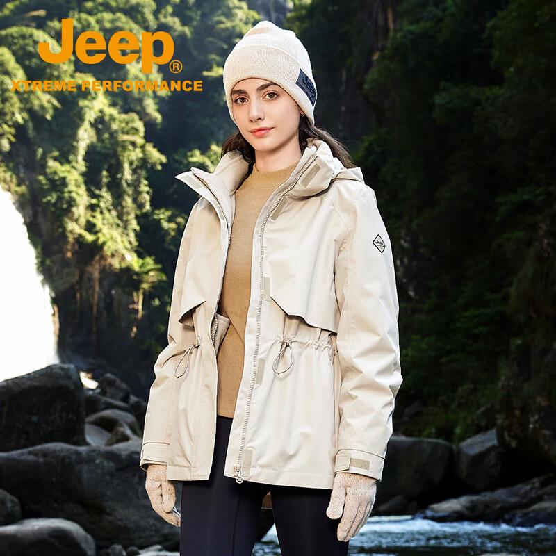 JEEP Women s 3-in-1 Fleece Lined Outdoor Jacket J432084087 L