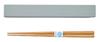 Takenaka Chopsticks and Chopstick Case Made In Chopstick X X 18 "tutu" Set, Japan, Gray, Case Approx. 2.7 19.1 1.2 Cm, Chopsticks Approx. Cm,