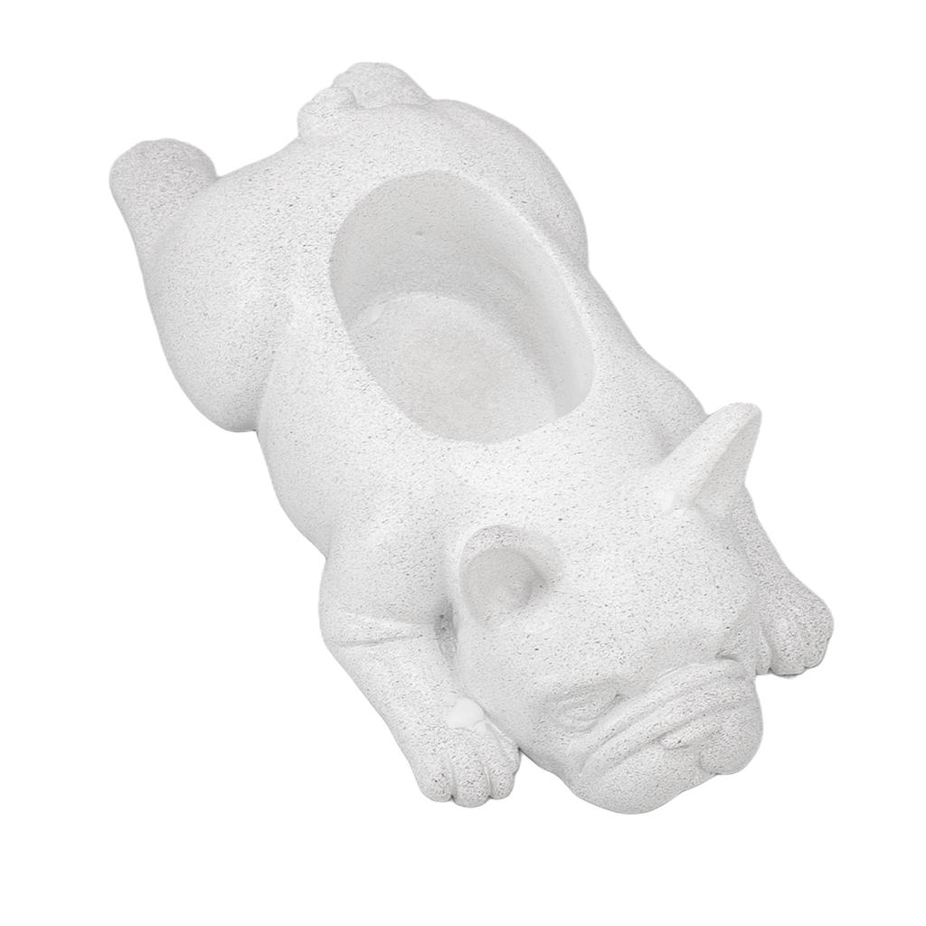 Resin Succulent Planter Pots Dog Flowerpot Office Desktop Ornament For Decorating Your Table