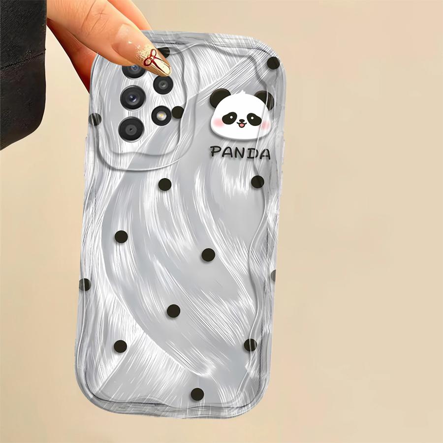 Soft TPU Phone Case for Samsung Galaxy A15 A06 A20 A03 A12 A16 A05 A50 A04 A13 A11 A02s Beautiful Panda