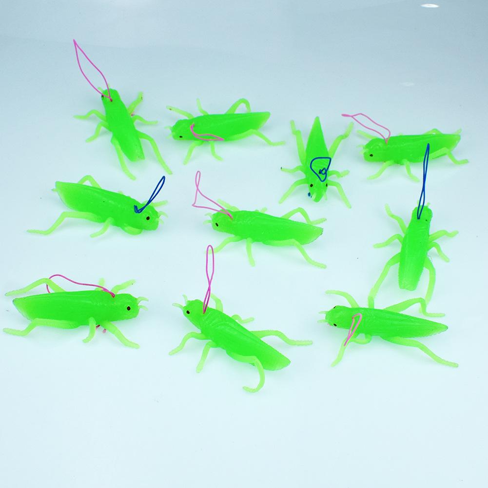 Colorful TPR Spider, Grasshopper, Lizard, Snake, and Goldfish Prank Toys Set
