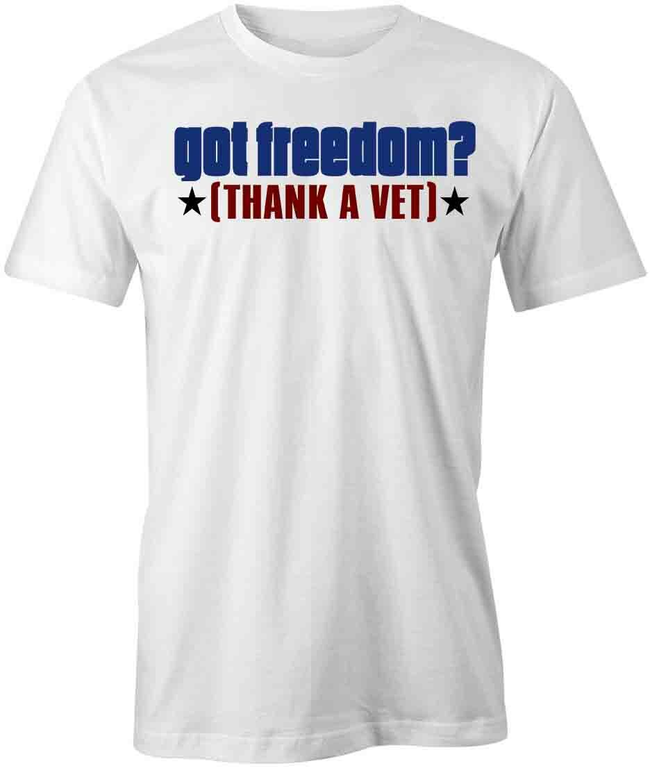 GOT FREEDOM TShirt Tee Short-Sleeved Cotton CLOTHING AMERICAN S1WCA222 S