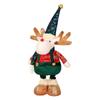 Christmas Decorations Figurine Christmas Standing Ornament with Retractable Spring Legs Home Holiday Decoration