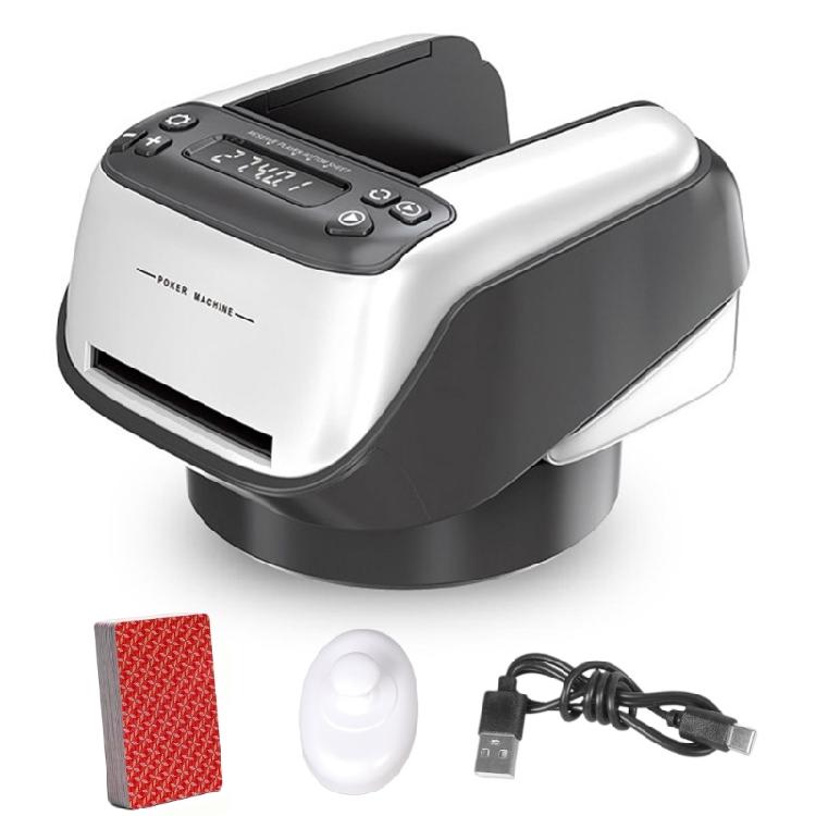 Rechargeable Electric Automatic Cards Dealing Machine 360 Rotating Playing Cards Dealer Electric Poker Card Dispenser 1