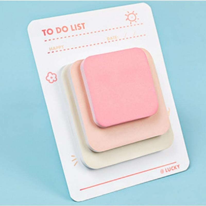 

Многоцветный блокнот для заметок 3 размера, самоклеящаяся наклейка для блокнота, скрапбукинг, дневник своими руками, липкая записка, канцелярские принадлежности, кавайные канцелярские принадлежности