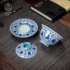 Jingdezhen Ceramic Blue & White Lotus Gaiwan