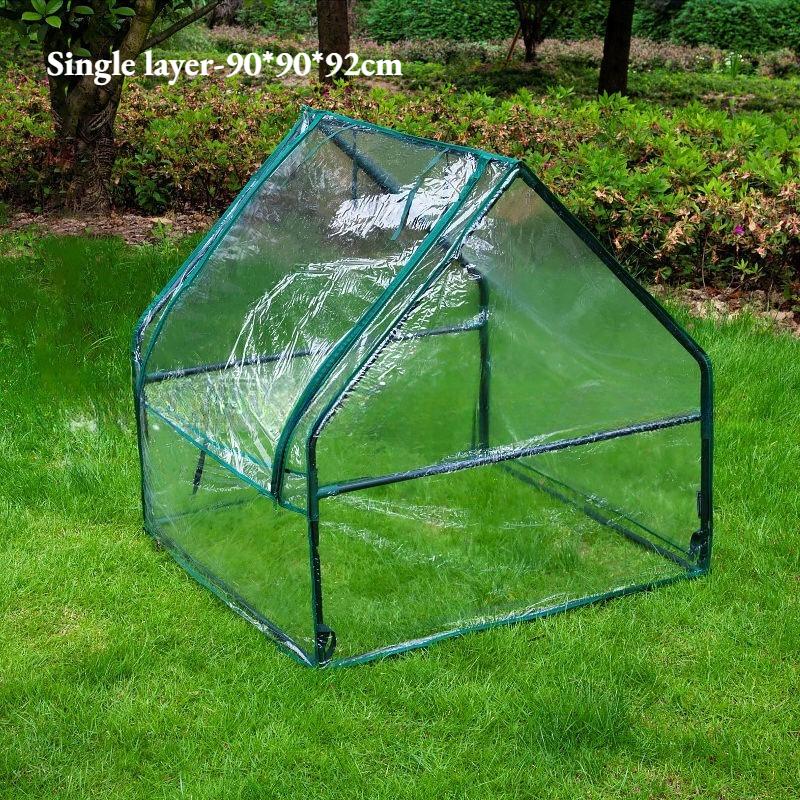 Invernadero Compacto de Exterior para Flores y Verduras – Protección Solar, Impermeable y Aislado para Uso en Balcón o Jardín(Soporte No Incluido.)