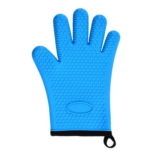 Silicone Oven Mitts Heat Resistant Anti-scald Gloves Non-slip Grip Microwave Safe Mitts
