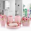 5/ 6pcs Resin Bathroom Accessories Sets/Dispensers/Dishes/Toothpaste Holders/tray/Bathroom Tumblers/kitchen Bathroom Products