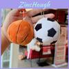 Basketball Fußball Plüsch Schlüsselanhänger Mit Kurzem Flor Plüsch Für Handy Zubehör Und Sammler