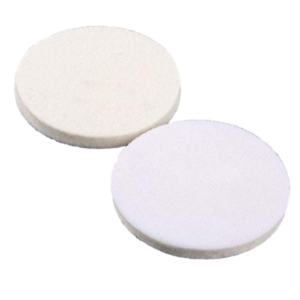Professional Grade 80mm Wool Felt Buffing Pads Set of 2 for Refinishing