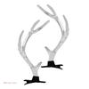 2PCS Lovely Hair Clip Clear Christmas Antler Hair Barrettes Bangs Hair Clip