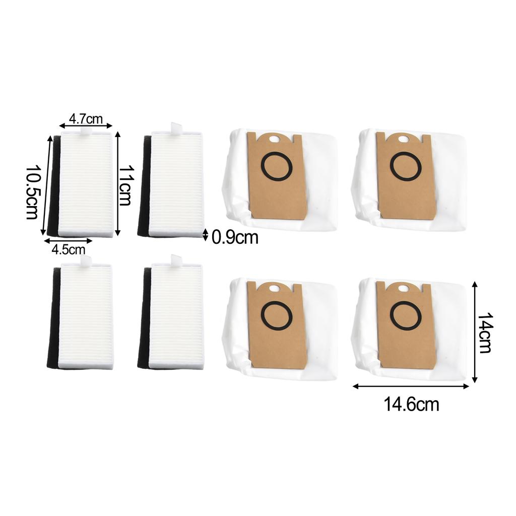 1 Set Dust Bags And Filters For HONITURE For Q6 SE Robot Vacuum Cleaner Cleaning Replacement Spare Parts