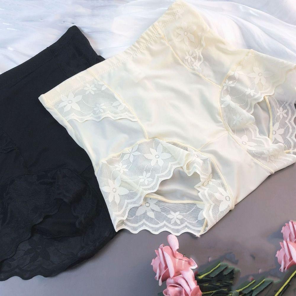 High Waist Slimming Shapewear Lace Flower Body Shaping Underpants Tummy Control Underwear Female