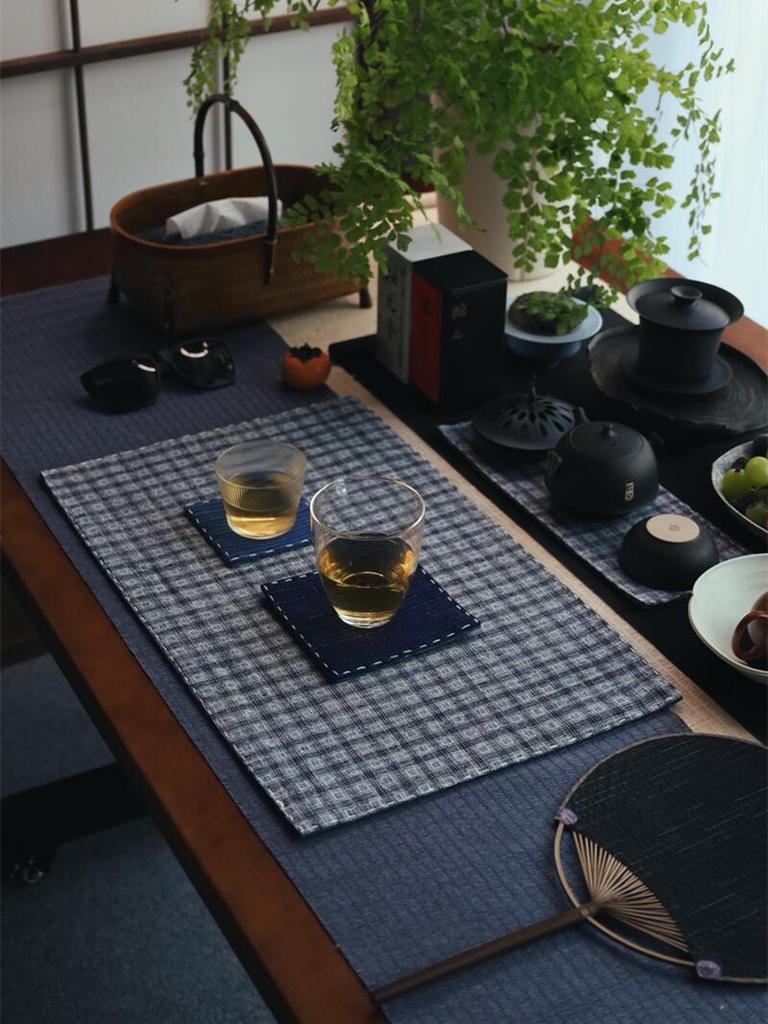 Handmade Vintage Coarse Cloth Tea Mat - Chinese Zen Style