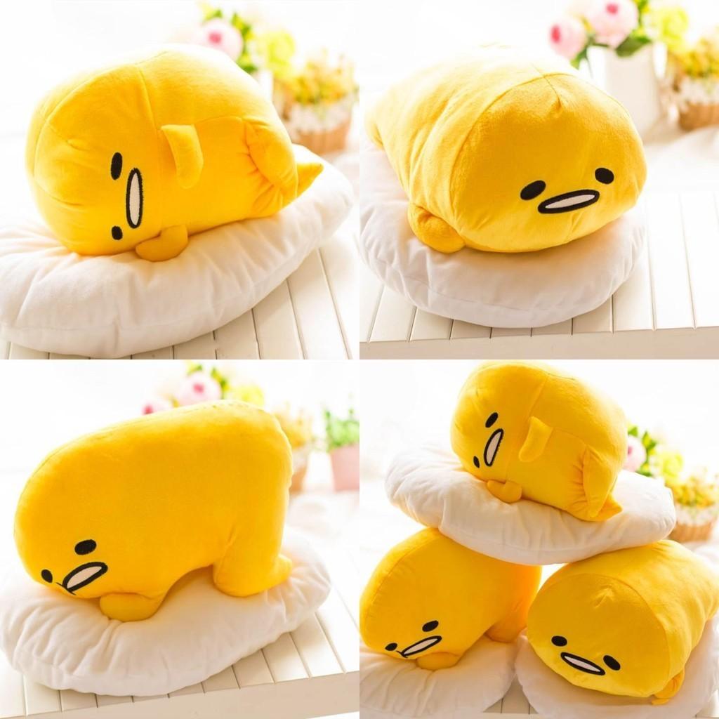 Adorable Cute Lying Gudetama Lazy Egg Motchiri 15" Plush Toy Stuffed Pillow Cushion For Ultimate Comfort