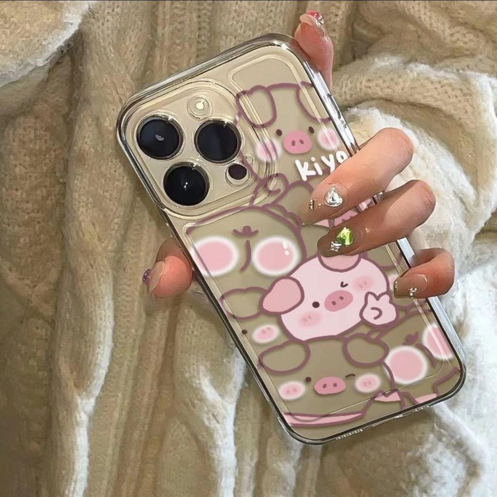 Transparent Phone Case Space Shell Phone Protective Case Material for Apple Phone Protective Case High-end Sense Cute Cartoon