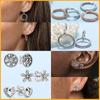 925 Silver Heart Hoop Earrings Sparkling Original Jewelry Gift for Women
