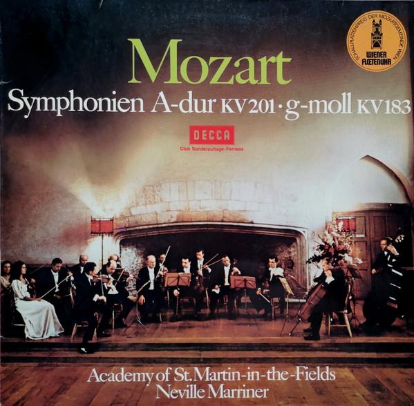 

LP Record WOLFGANG AMADEUS MOZART THE ACADEM Symphonien ADur KV 201 GMoll KV 62954 Decca 1974 Germany Classical Used
