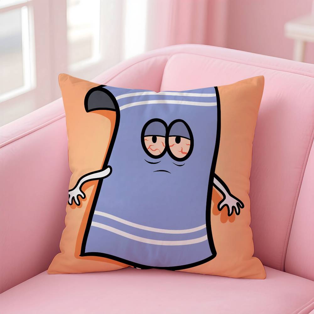 S-South Park Towelie Anime Pillow Case Safe Custom Photo Pillow, Anti-fade Brushed Fleece Cushion, Maternal & Infant Safe.
