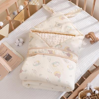 Swaddle DouDou de Lã Infantil: Envolope de Bebê Quente e Espesso para Outono/Inverno
