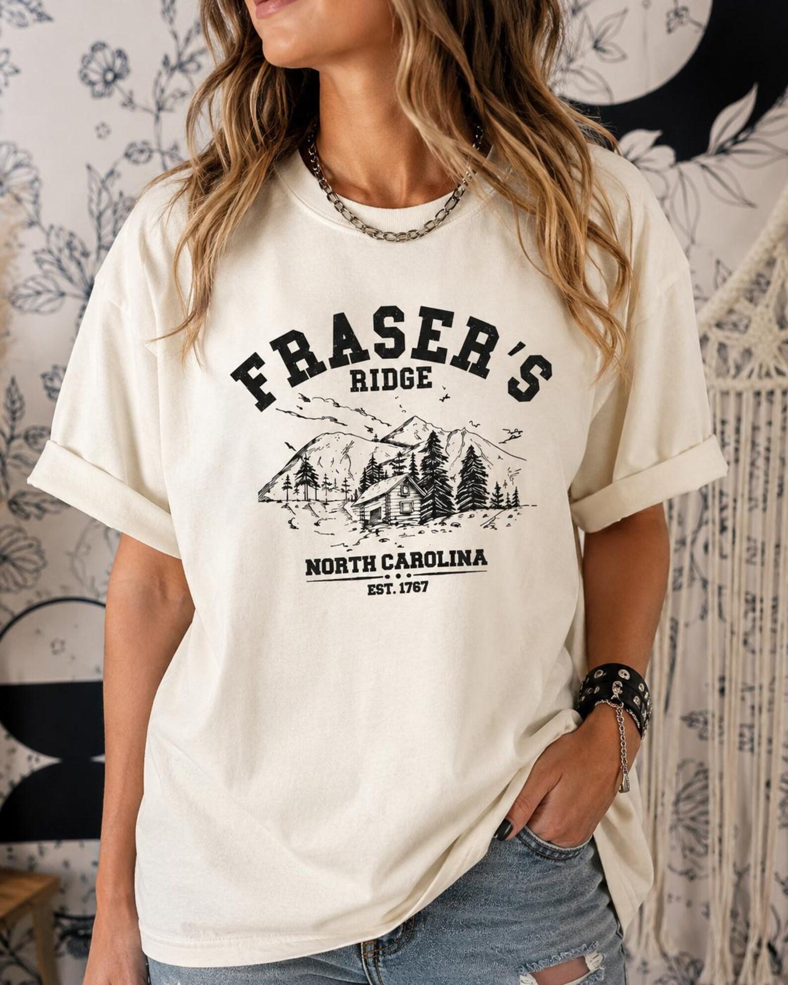 Fraser s Ridge NC Mountain Graphic Tee, Vintage Cottagecore Nature Shirt M