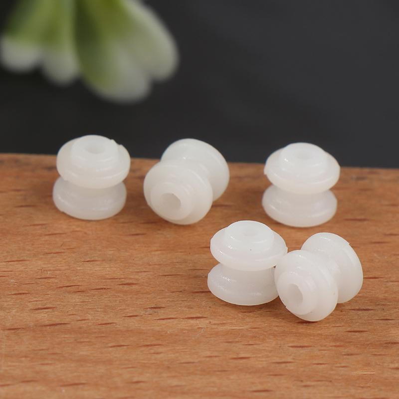 10Pcs Pulley Gear Micro Plastic Wheel White Pulley Wheel Fit Dc Motor Shaft 2Mm Toy Model