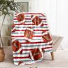 American football Theme Printed Blanket - Perfect for Couch, Bed, Travel & Outdoor Use | Machine Washable, Cozy & Durable.